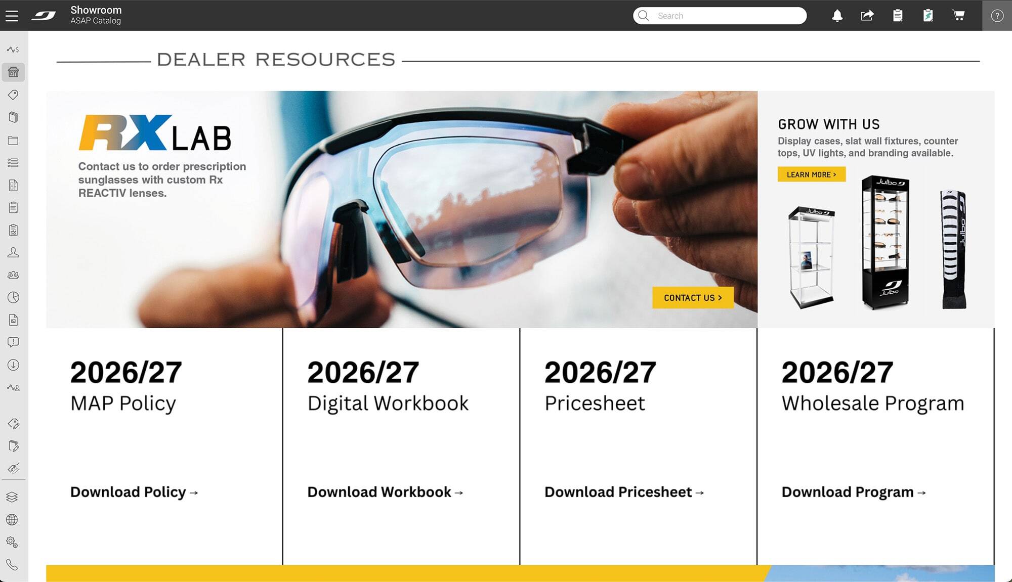 Julbo Showroom - Dealer Resources