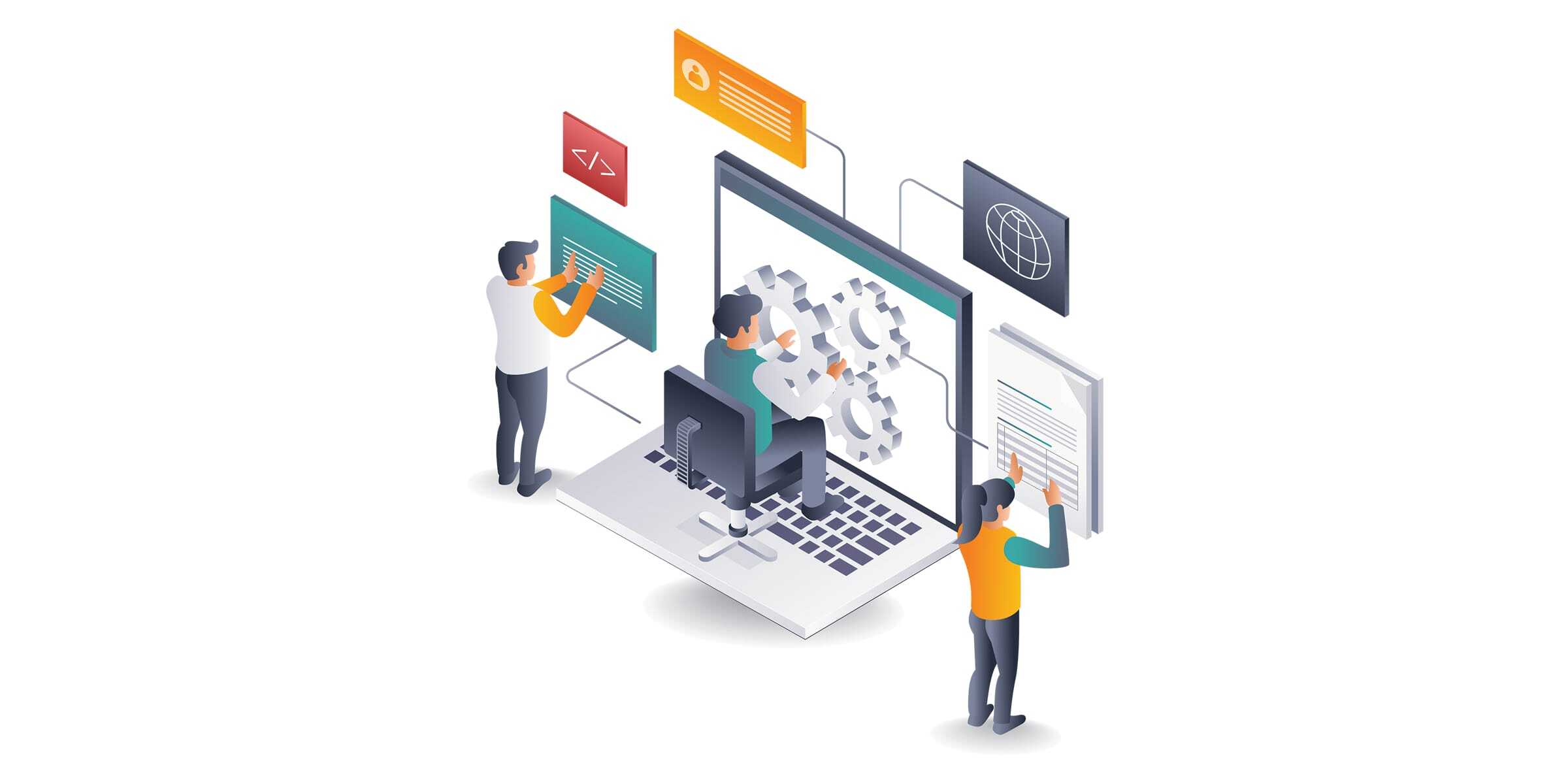 People managing software as a service for an enterprise corporation MSaaS SaaS