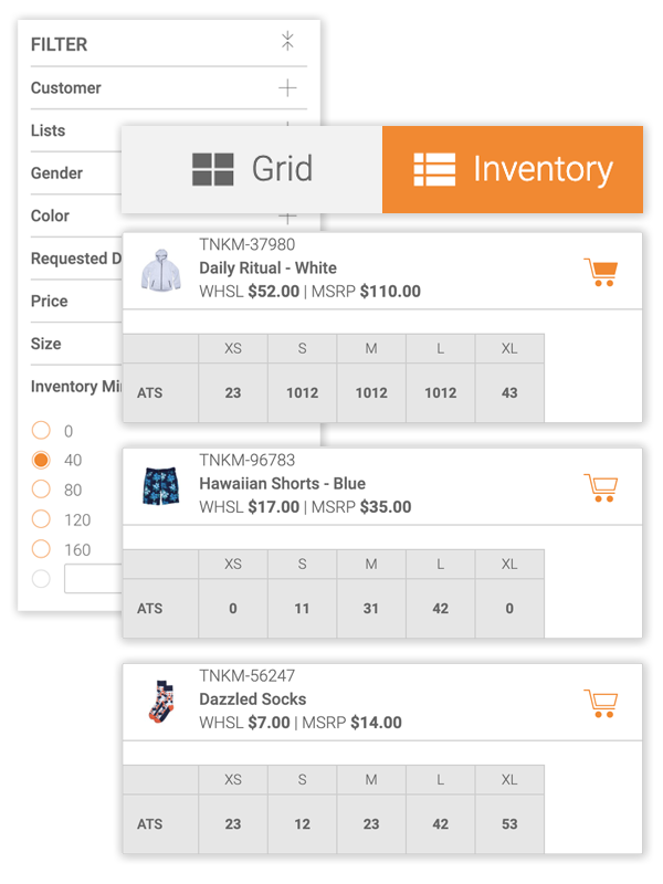 Real time inventory availability