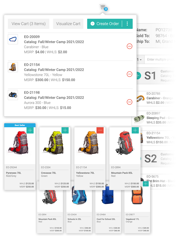 Quick replenishment orders and prebook order capture. Quick replenishment orders and prebook order capture.